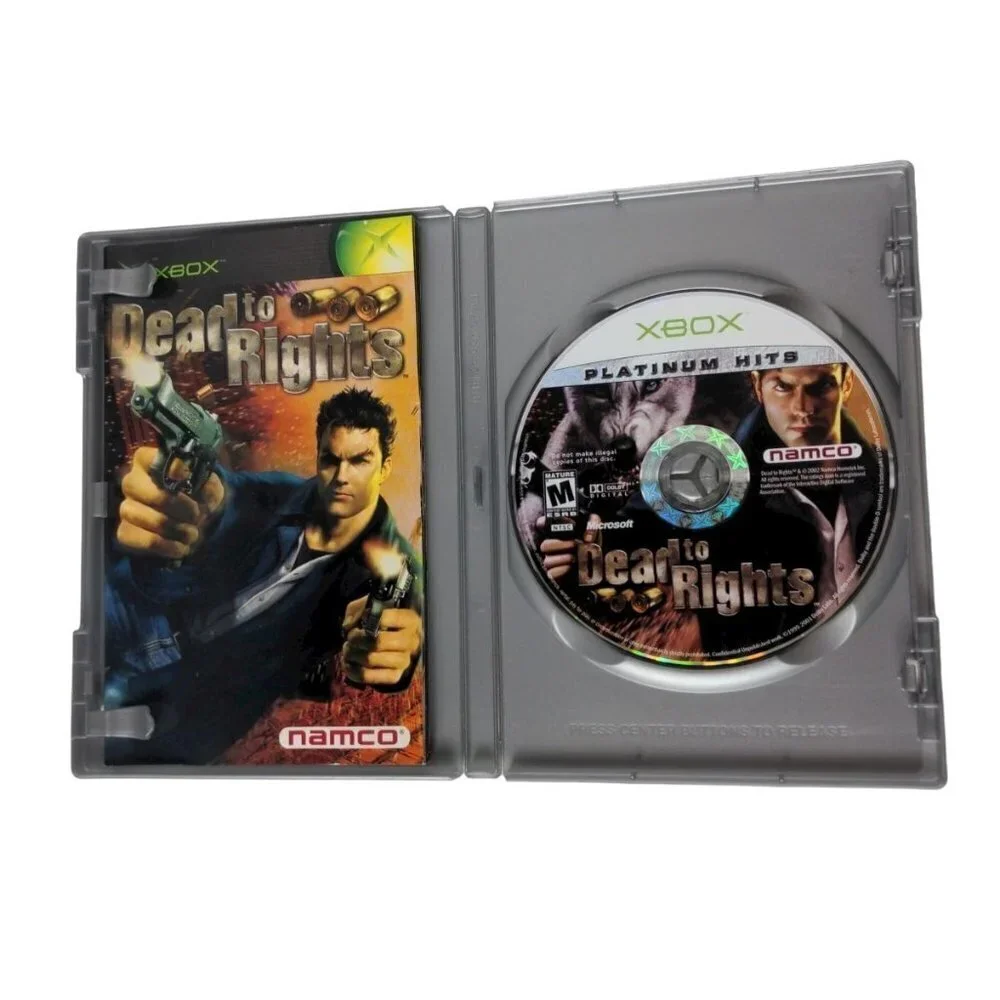 Dead To Rights Xbox Game 2002 Case and Manual